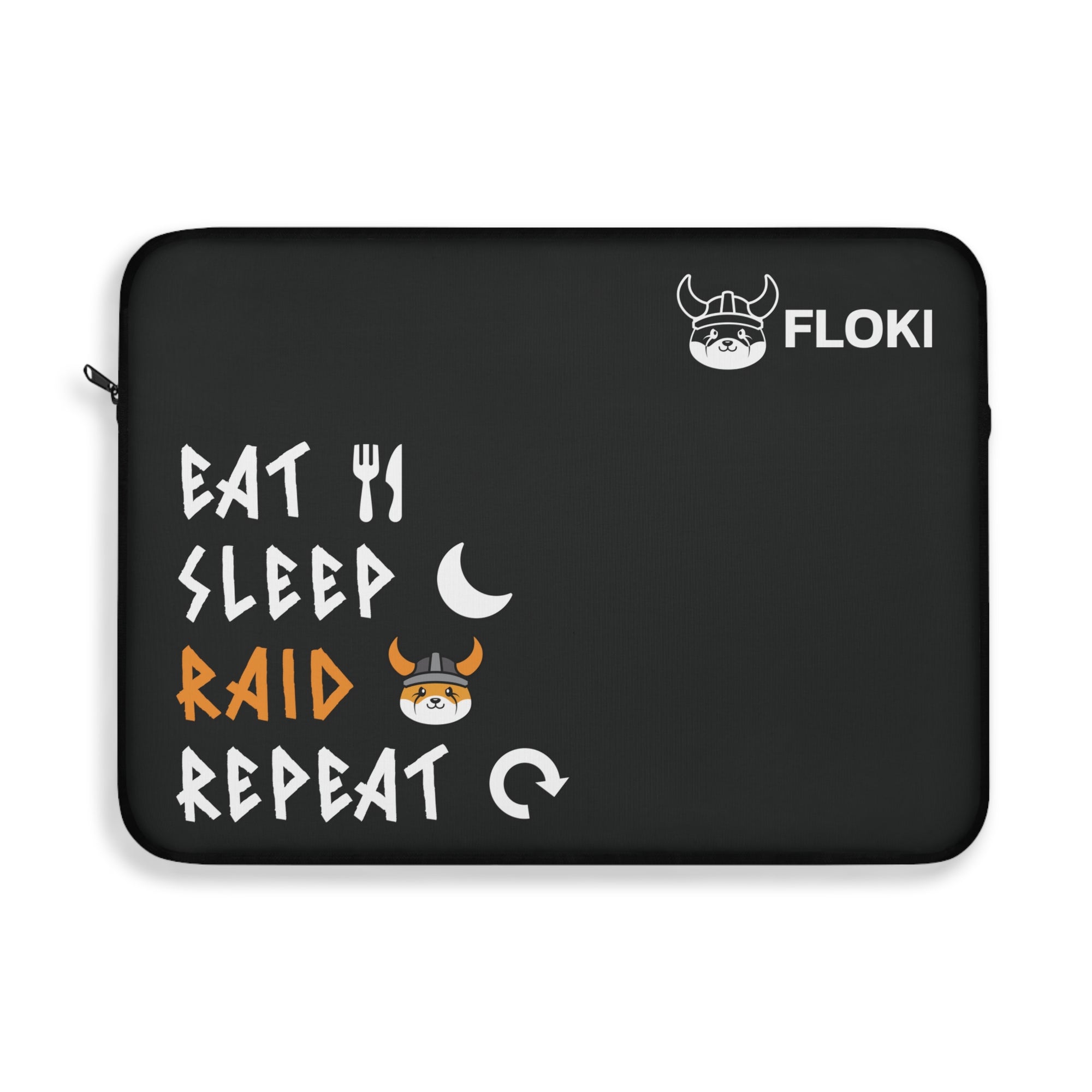 Eat, Sleep, Raid, Repeat Laptop Sleeve — Gamer Viking Laptop Case