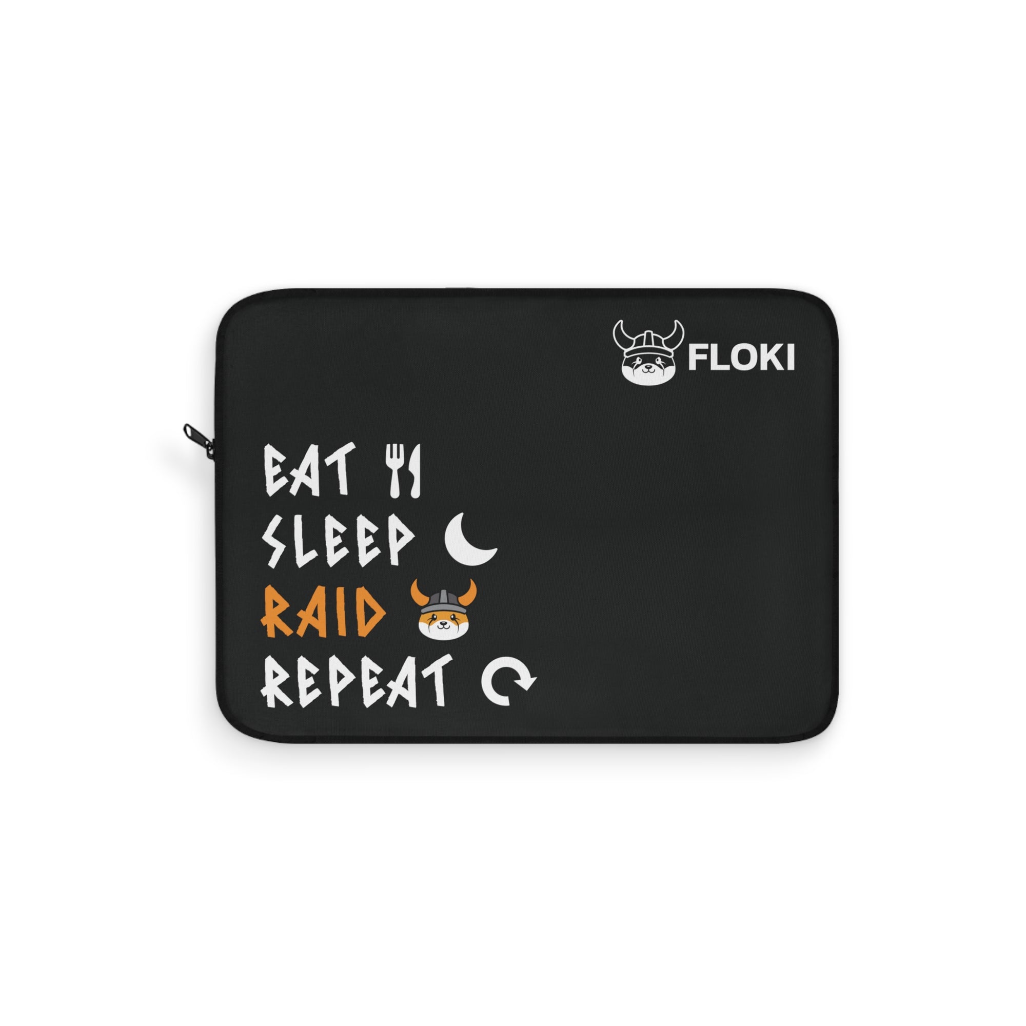 Eat, Sleep, Raid, Repeat Laptop Sleeve — Gamer Viking Laptop Case
