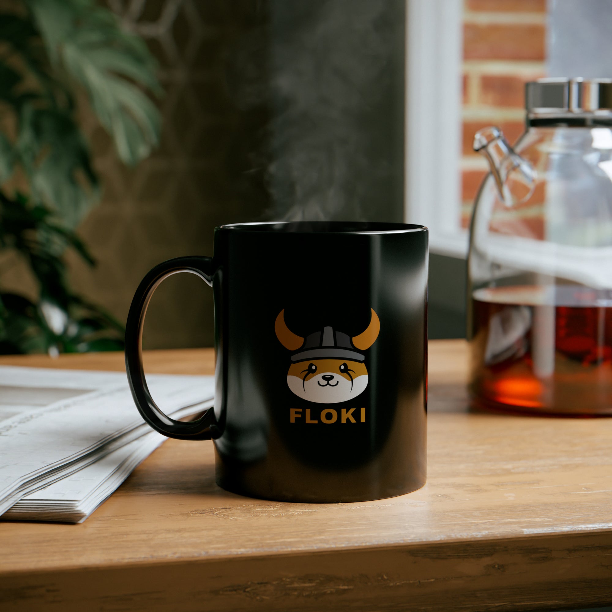 简单的floki徽标11盎司杯子