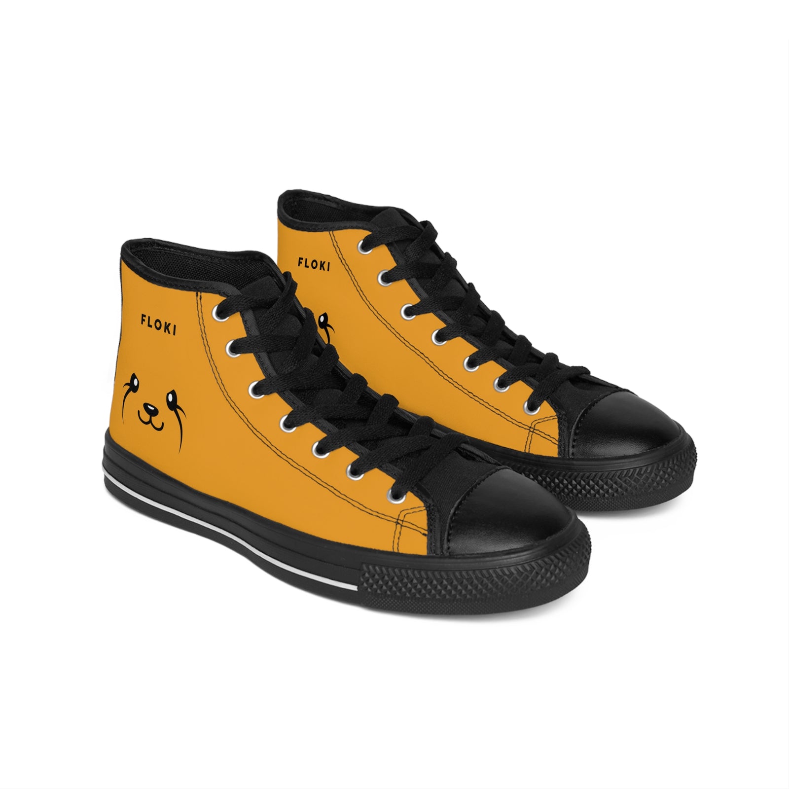 Floki Orange and Black High Tops - Men's