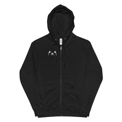 FLOKI Black N' Orange fleece zip up hoodie