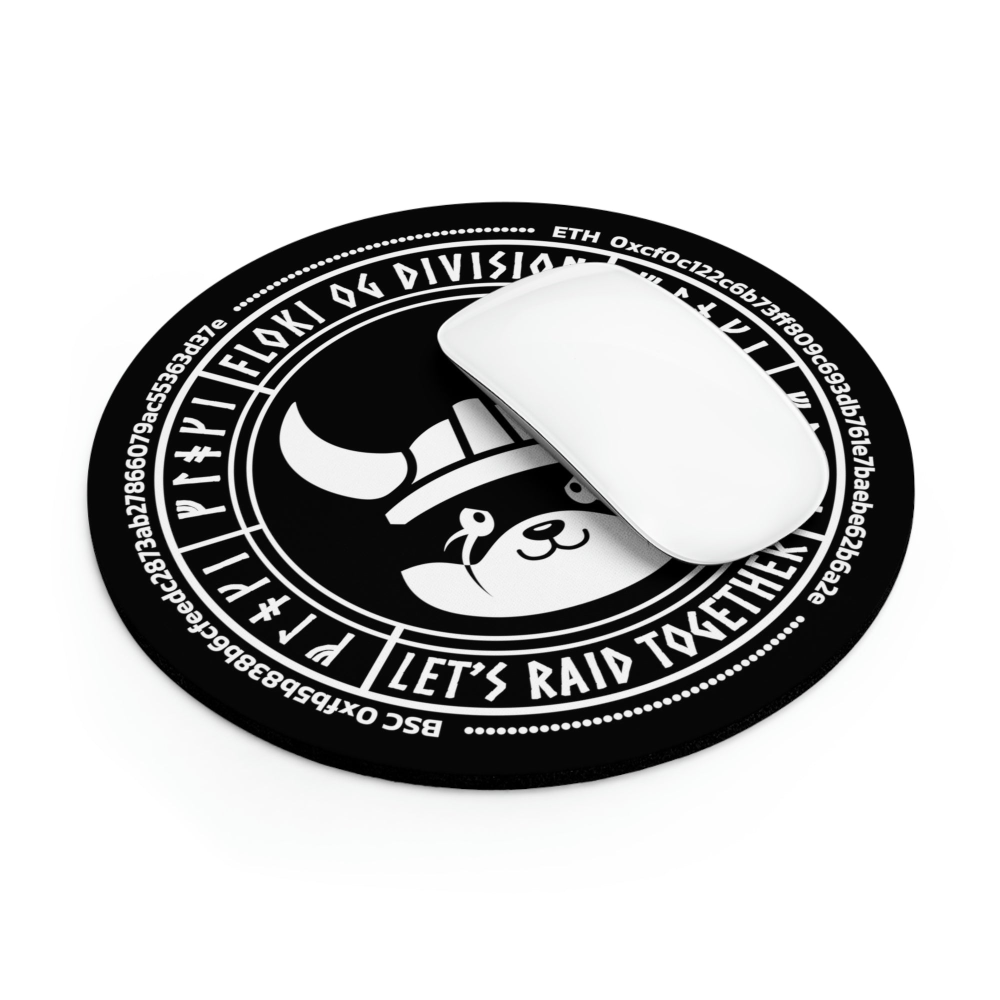 Floki OG分区圆形鼠标垫