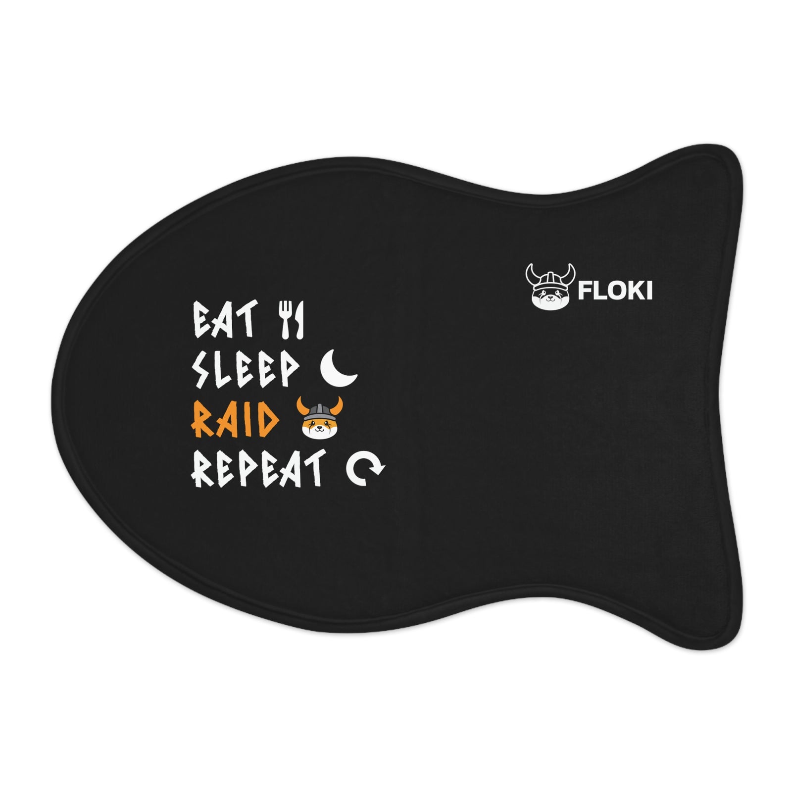 吃，睡眠，突袭，重复宠物喂养垫